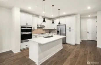 Kitchen and garage entry