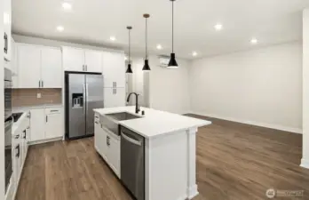 Kitchen and cafe area