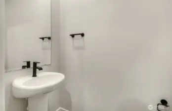 2nd level powder room