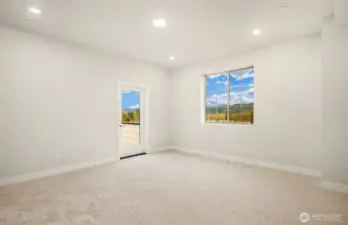 Primary suite with deck