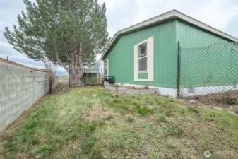 Small fenced-in area.