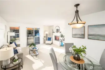 A flexible extension of the main living area, suited for dining, working, or relaxed mornings at home