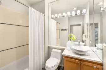 Large full bathroom.