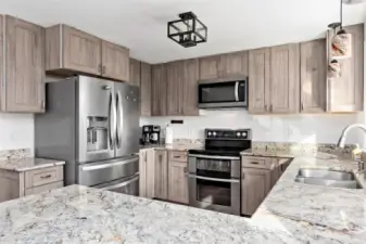 Remodeled kitchen on main floor.