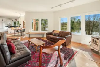 The floor plan lives well, with an organic flow between each area.