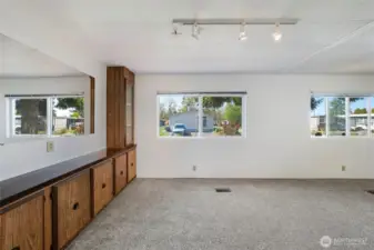 Dining area view from the Kitchen...