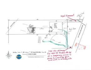 Temporary access to 400 Trudeau Mtn, rd to the lot off of 410.Trudeau.