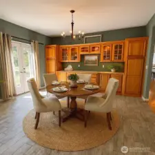 dining area -virtually staged