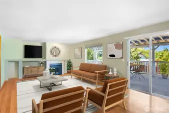 Another view of the family room.