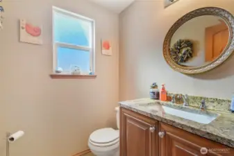 Downstairs half bath.