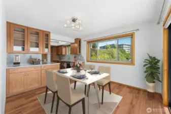 Spacious dining space