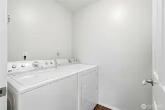 Convenient Upstairs Laundry