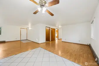 From the Kitchen looking at entry area