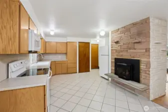 Pellet stove in kitchen does not work.