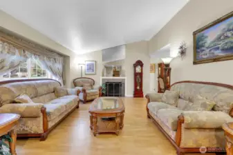 Cozy Living Room with Fireplace