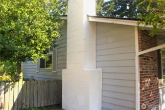 west side of building