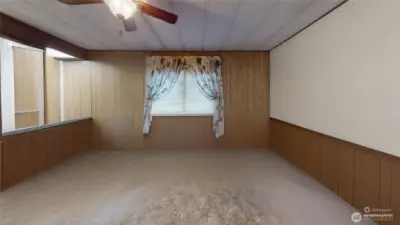 View of the living room without furniture.