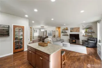 Walk in pantry to the left.