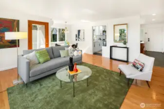 Two entrances to the kitchen and one is just off of the dining area.