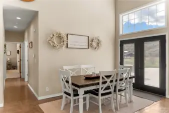 Dining Area - French doors to back patio