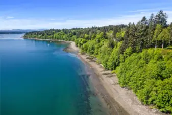 Access Trail leads down to Private Beach.