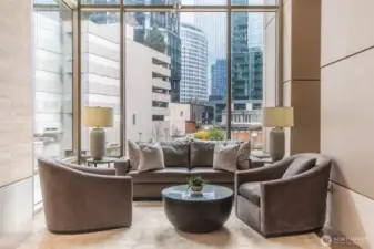 Just a few floors down on the 3rd Floor are all the Amenities which include a Spacious & Luxurious Lounge with Meeting area.