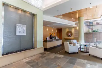 Luxurious Lobby with Concierge Service greets you upon entry.