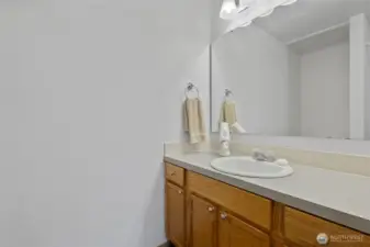 Additional view of main level powder room
