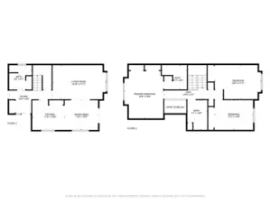 Floor plan of 515 side  517 is a mirror image of this layout