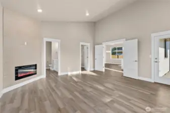 Primary suite not staged