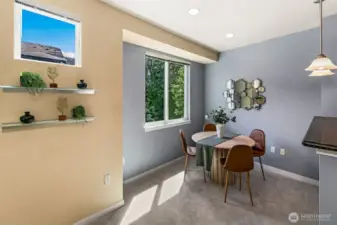 Dining room, open from the kitchen.