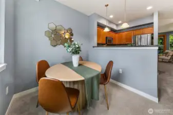 Dining room, open from the kitchen.