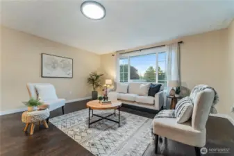 various angles of the living room