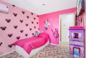 Another view of the first bedroom.  Very well maintained, with vinyl flooring.