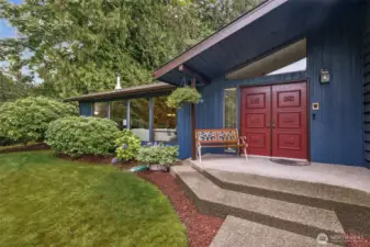 You will appreciate this covered porch on lazy evenings, to enjoy the lake views!