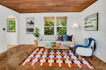 The wood floors are stunning.