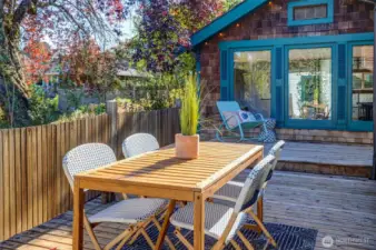A perfect place for an outdoor dinner.