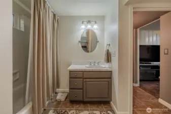 Downstairs full bath