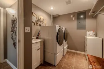Downstairs laundry room (W/D stay)