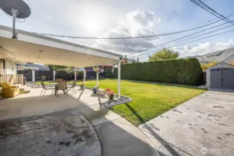 Shed provides extra storage