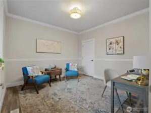 This home is unique in that it has two bedrooms on the main; the primary and a second bedroom. Great for multigeneration living.