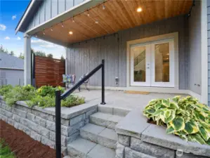 Sit at the large covered patio to enjoy the outdoors no matter what the weather offers you.