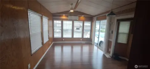VIEW FROM KITCHEN TO LIVING AREA