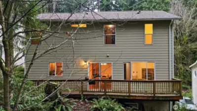Back of house overlooking the canyon