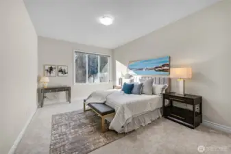 Guest bedroom on main floor: perfect for visitors or multi-generation living.