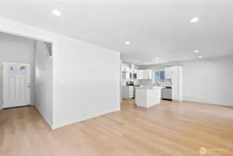 Entry into Family Room Area