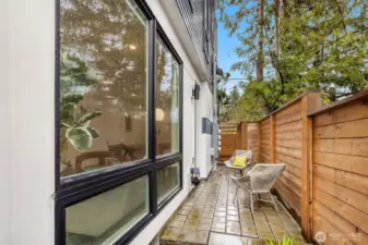 Relax on your private, fully fenced patio year-round!