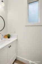 Having a 1/2 bath on the main floor is a rare luxury for homes of this type.