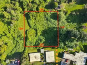 Ariel View of additional parcel