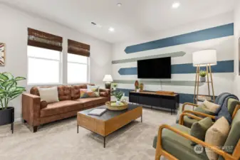Spacious Living Room-Photos are for representational purposes only. Colors and options may vary.